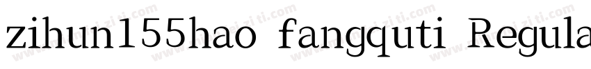 zihun155hao fangquti Regularttf字体转换